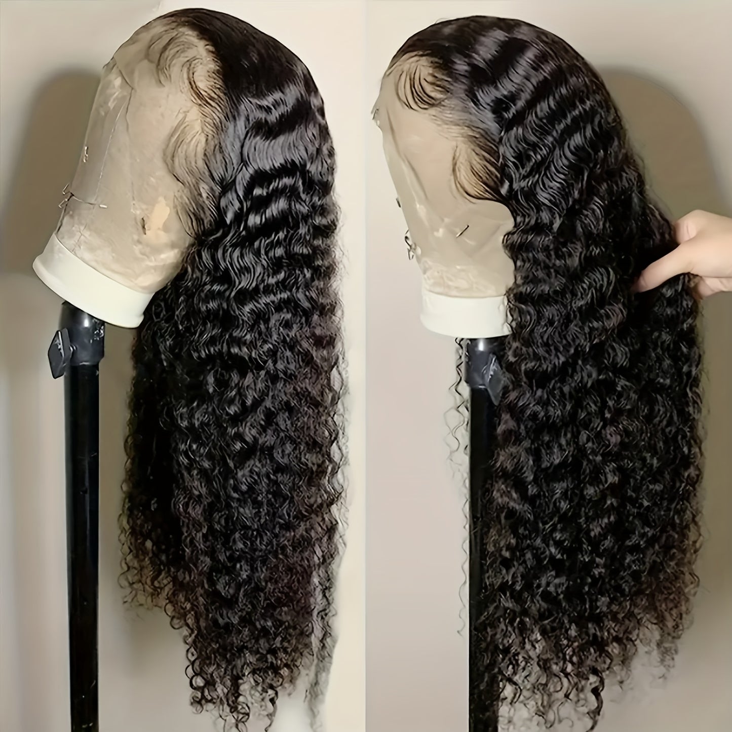 Wave Curl Black Wig